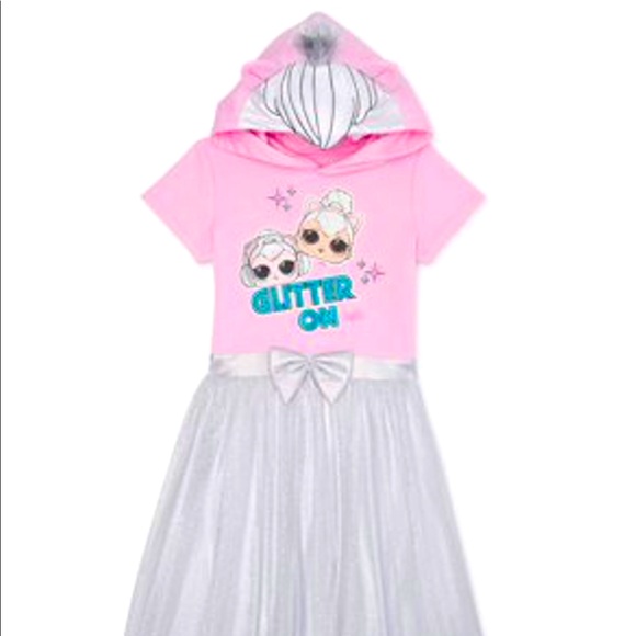 Girls LOL Doll dress with hood - Picture 1 of 1